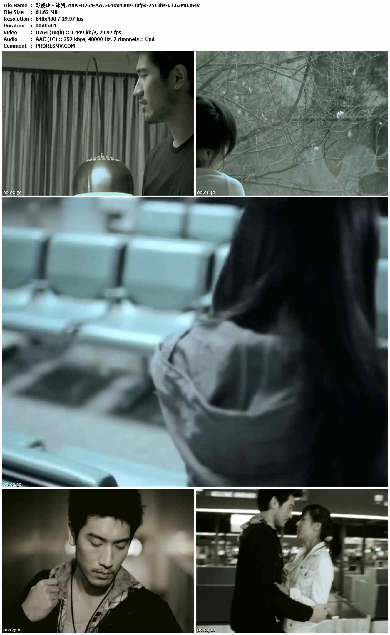 戴爱玲 - 沸腾.2009-H264-AAC-640x480P-30fps-251kbs-61.62MB官方MV_高清MV